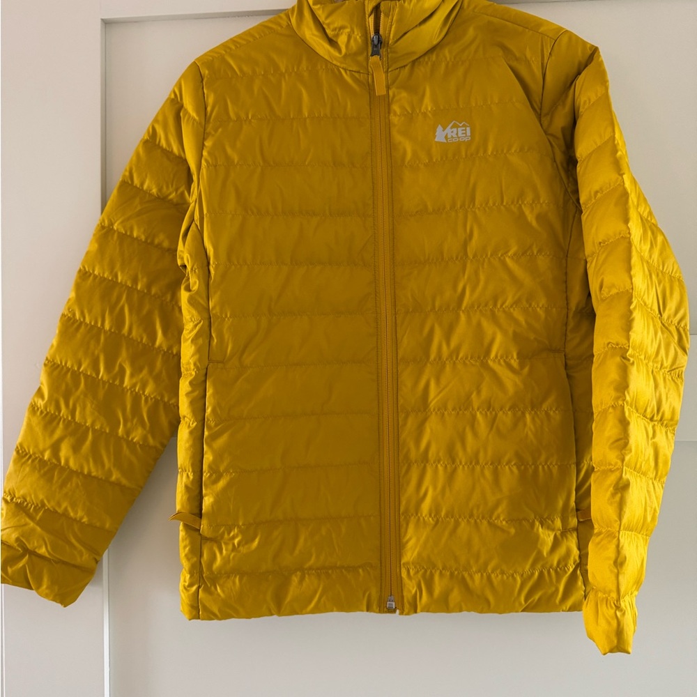 REI Yellow Puffer Jacket